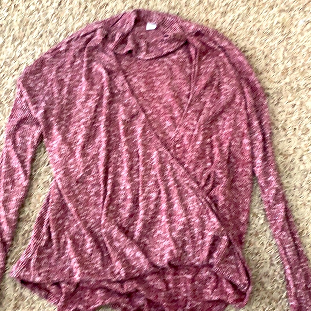 Long sleeve wrap shirt light weight